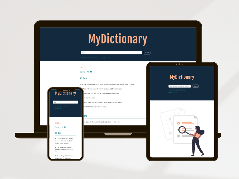 Dictionary app